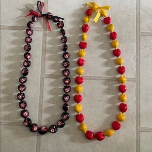 Hawaiian kukui nuts lei lot of 2, new without tag